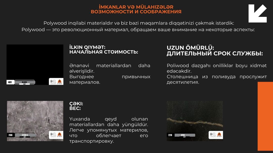 Polywood yeni nəsil dəzgahlar üçün material — Təmir və inşaat, Bakı (3)
