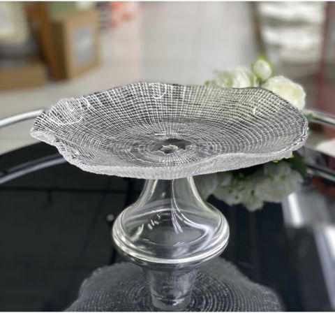 Meyvə qabı, şüşə, şəffaf, 23x22 sm — Bakı
