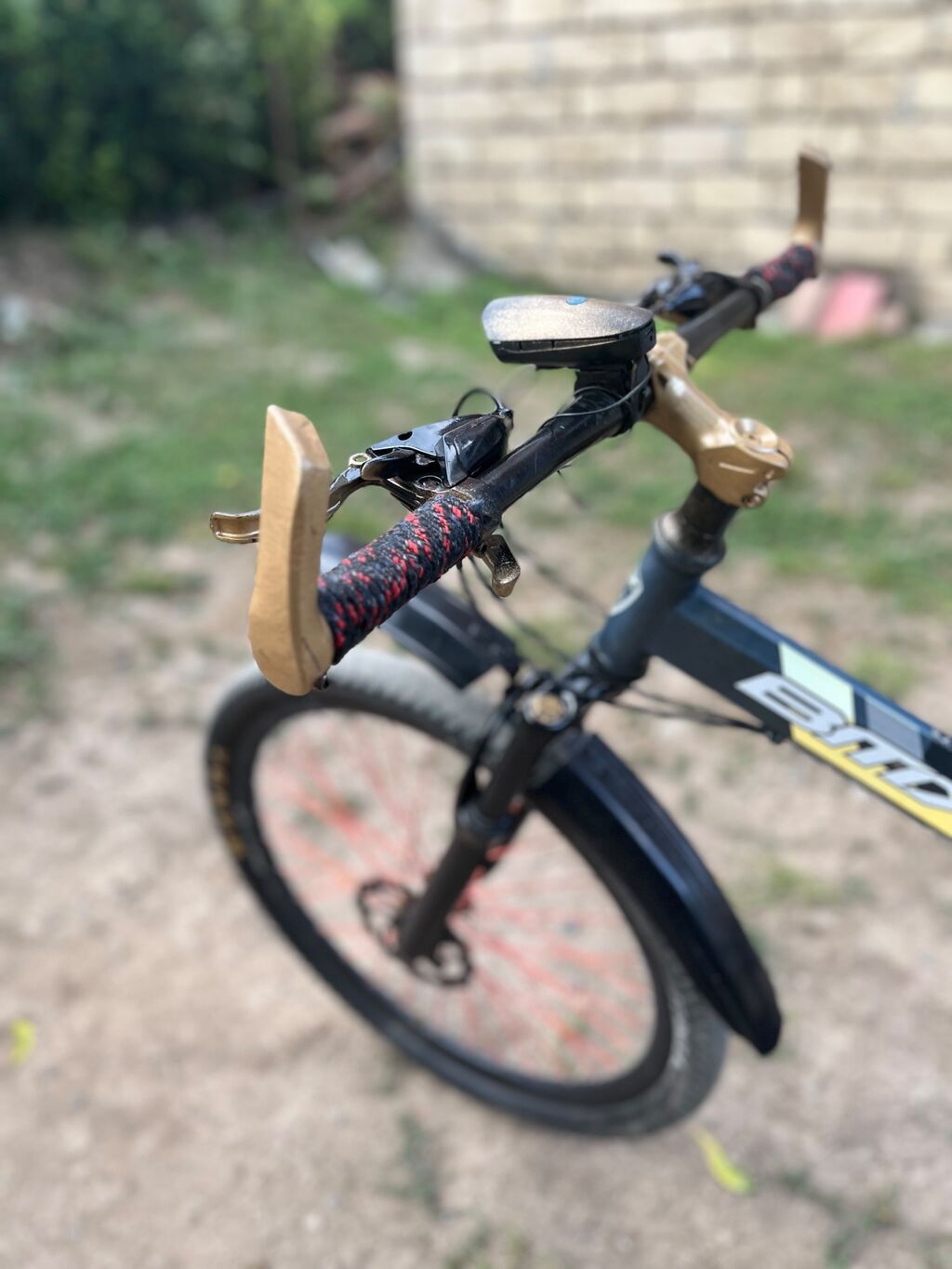 BMX stili velosiped - Rəng: qara narıncı detallarla - Çərçivə: BMX — BMX, Masallı (7)