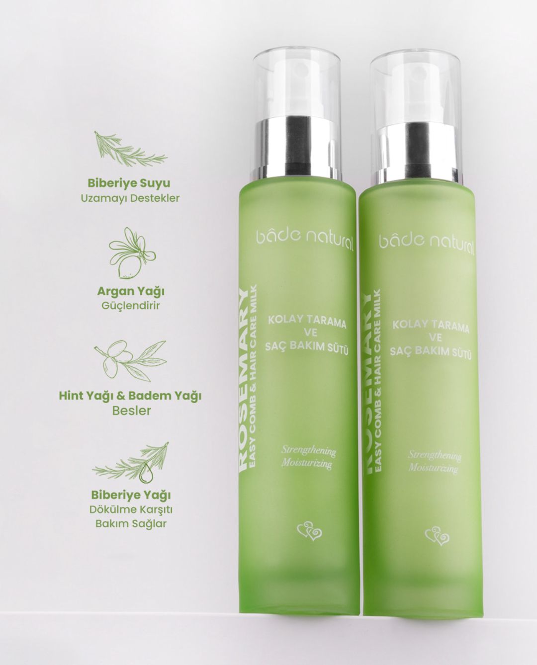 Sprey-süd saç üçün Bade Natural 2 x 100 ml — Mallar, Bakı