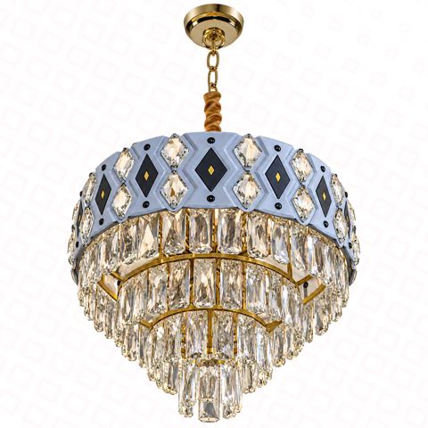 Çilçıraq ağ-qara+qızılı çərçivə D500XH360 E14X9 lampa — Bakı