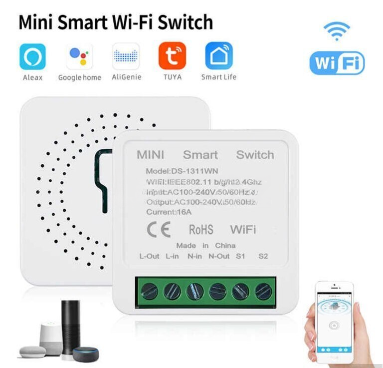 Ağıllı ev Wi-Fi açarı 10A/16A Tuya Smart — Elektronika, Bakı