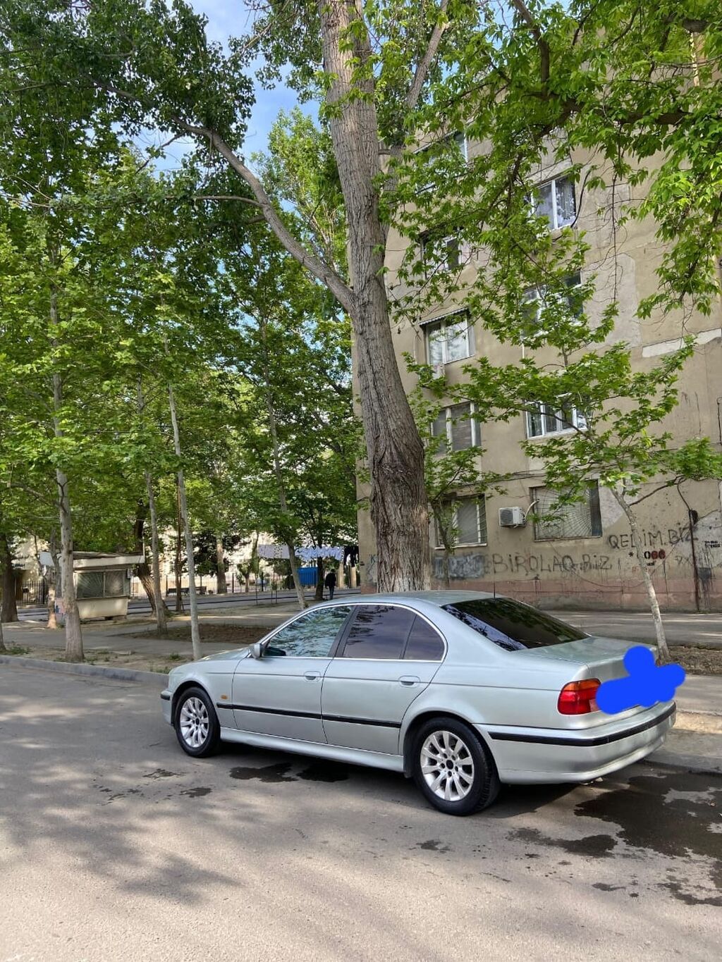 BMW 5 Series E39 sedan - Kuzov: gümüşü rəng, 4 qapı, orijinal E39 — Avtomobillər, Qobustan (8)