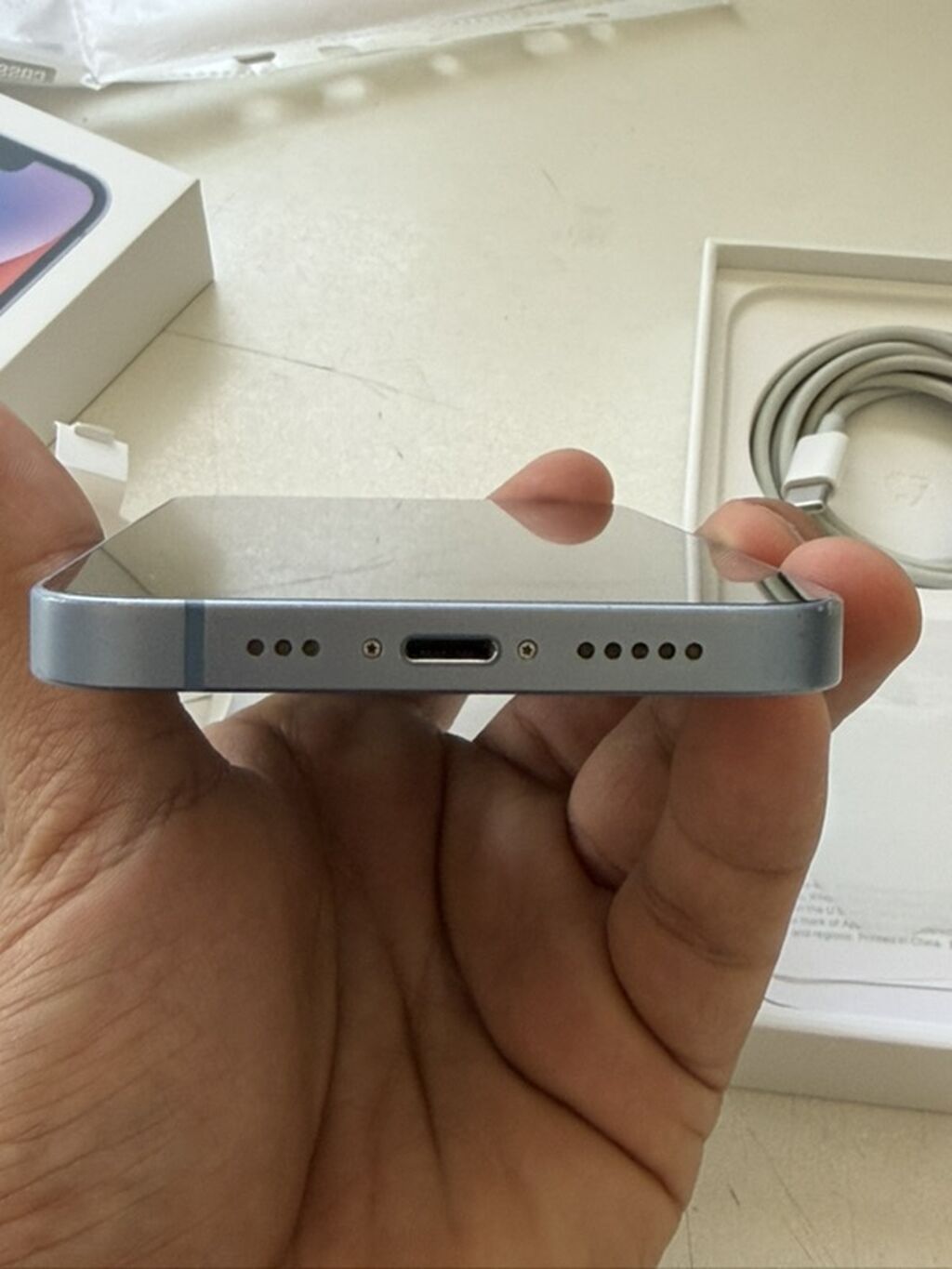 IPhone 14, 128 GB, Mavi, Face ID, Sənədlərlə — Apple iPhone, Masazır (9)