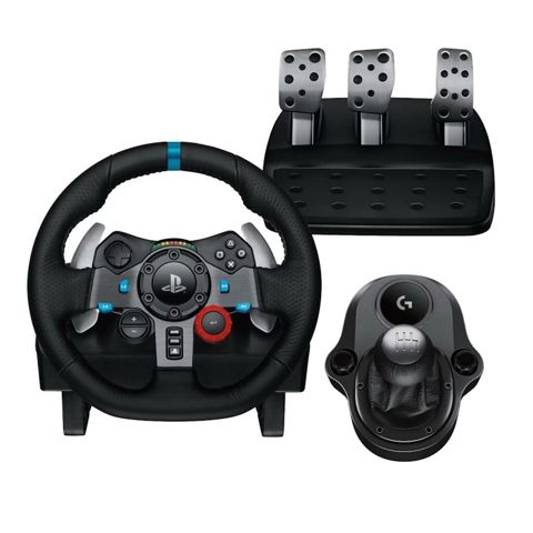 Logitech G29 Driving Force sükan seti + 3 pedallı modul + manual — Games, consoles, and software — Accessories