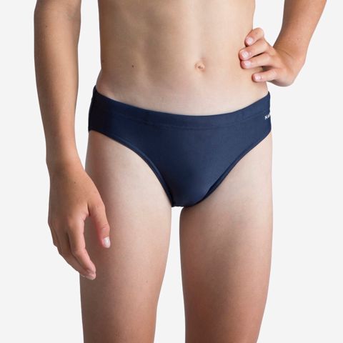 Oqlanlar üçün üzgüçülük tumanı Decathlon Slip 100 Basic, tünd göy, ölçü 7-8 yaş — Bakı