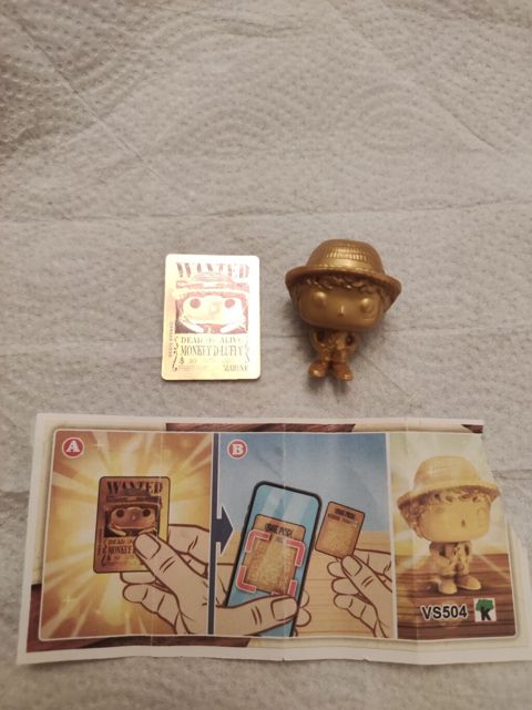 Qızılı One Piece M.K.D Luffy Kinder Set Məhsul: One Piece temalı — Bakı