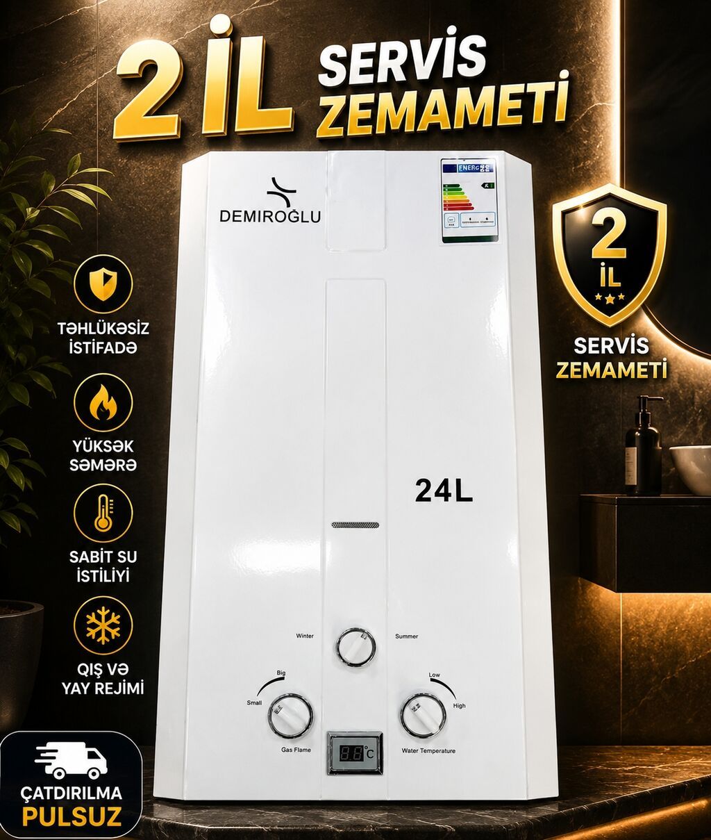 Pitiminutka Yeni, Kredit yoxdur, Pulsuz çatdırılma, Rayonlara çatdırılma — Su qızdırıcılar, Bakı (6)