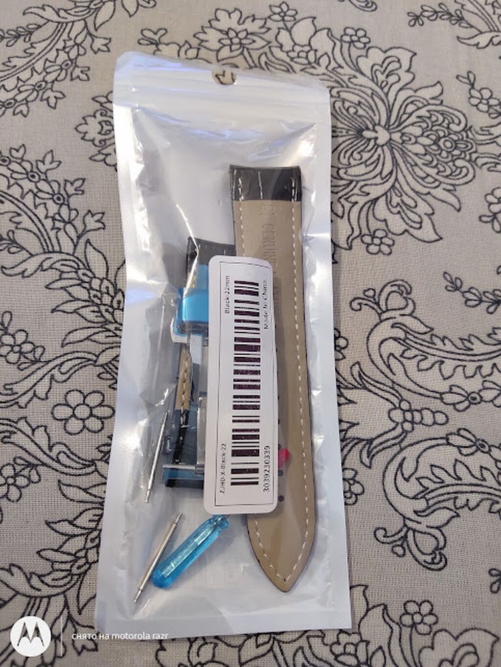Teze. Saat ucun deri kemer zamoklu. olcu 22mm. qara rengde. endirim — Saat sapları və bilərziklər, Bakı (3)
