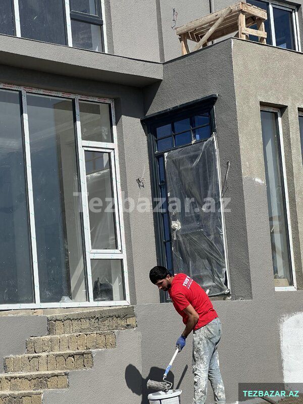 Peşəkar Fasad İşləri – Tarsofka və Silikonlu Boya — Tikinti materialları, Bakı (6)