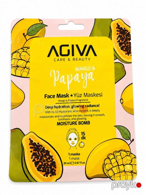 Parça maska Agiva Mango & Papaya, 20 ml — Bakı
