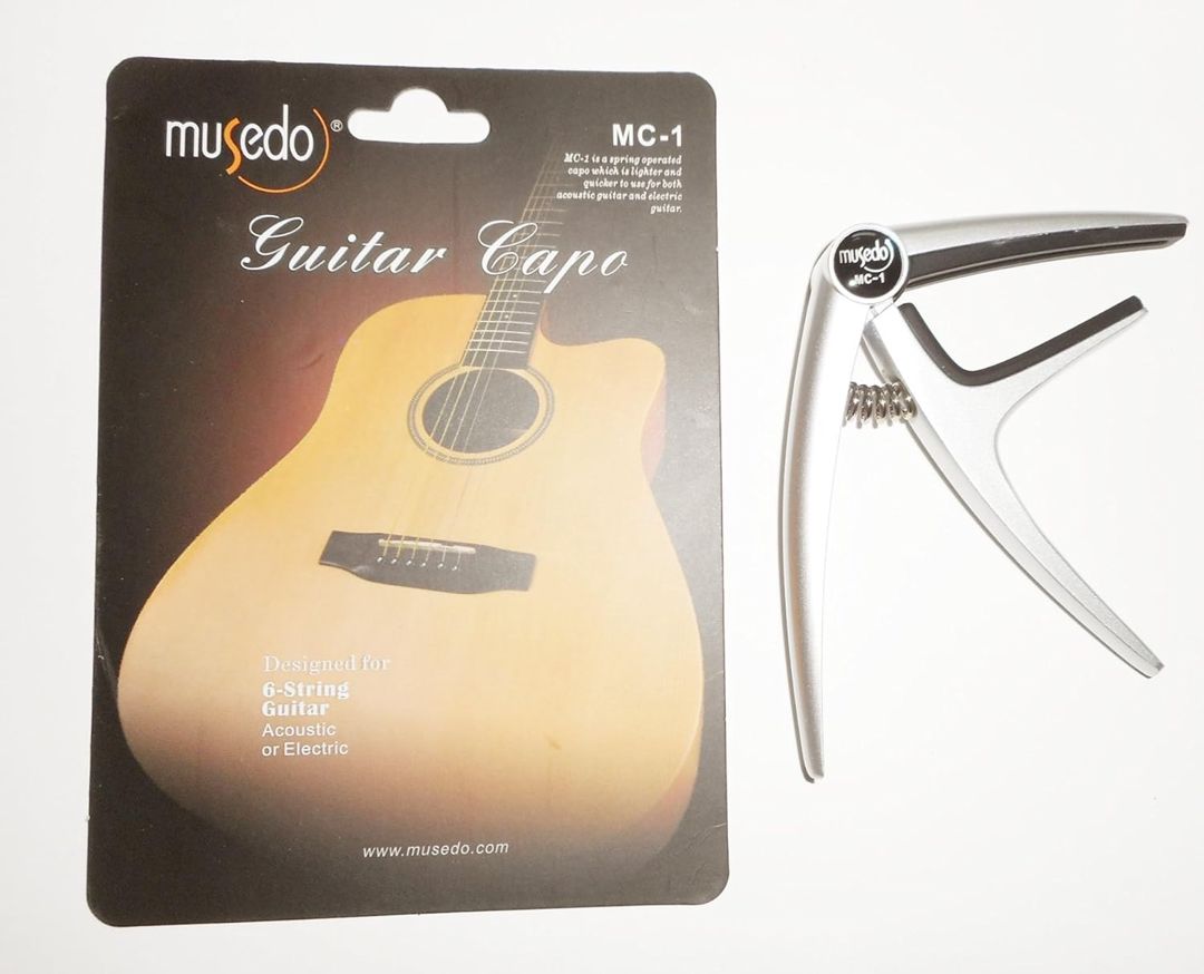 Klassik gitara üçün kapodastr Musedo MC-1, gümüşü — Mallar, Bakı (3)