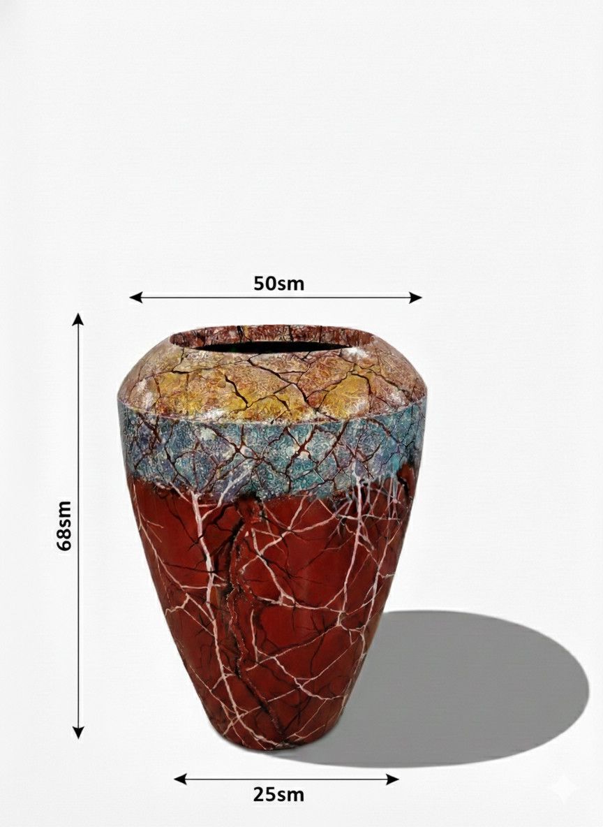 Dekorativ dibçək, fiberglass, qəhvəyi, 68x50x25 sm — Mallar, Bakı (2)