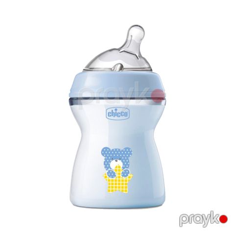 Qidalanma üçün qab Chicco Natural Feeling Color 2m+, mavi, plastik, 250 ml — Bakı