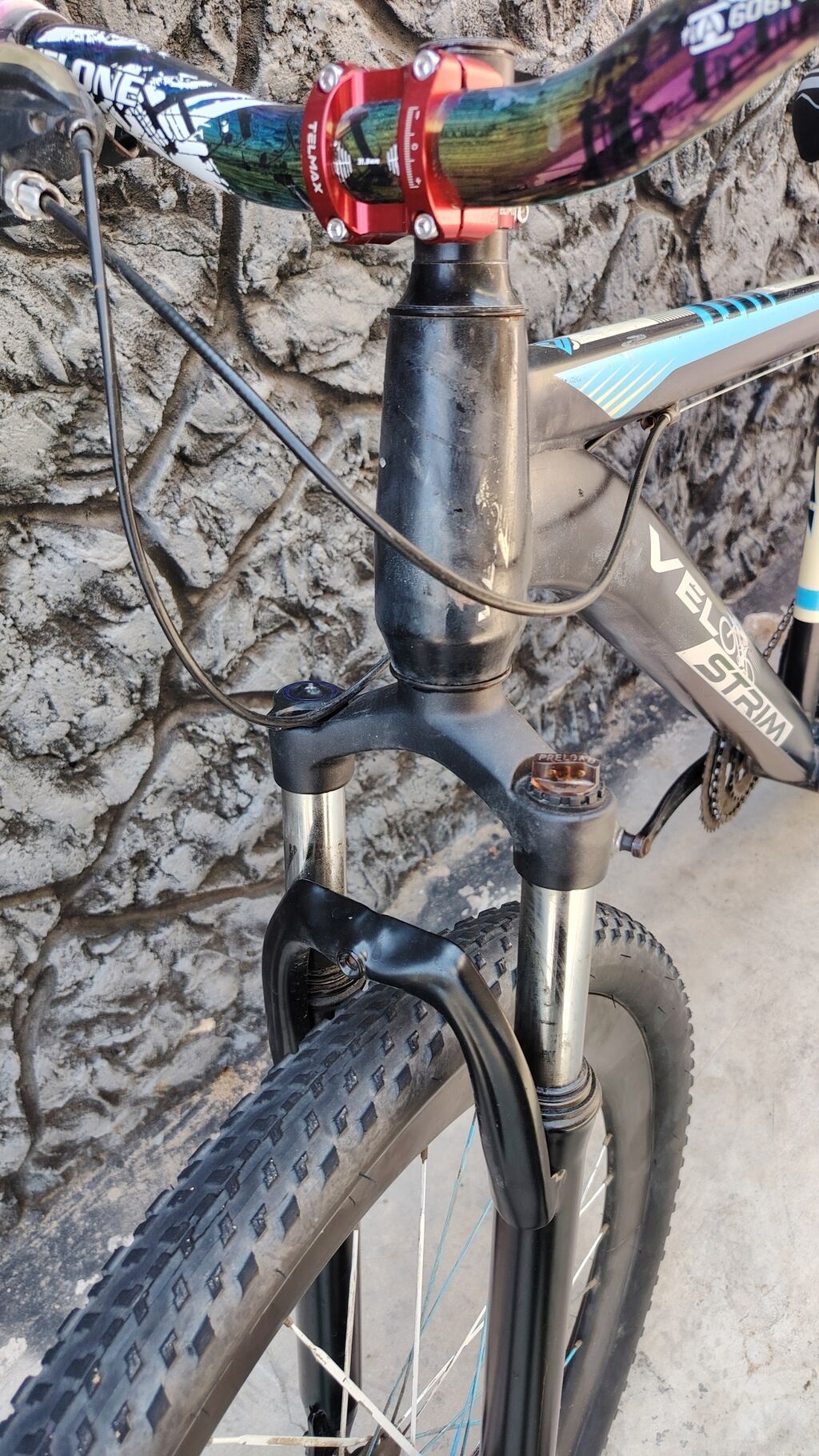 Velosiped – Velostrim MTB - Çərçivə: alüminium alaşımlı, qara-mavi — Dağ velosipedləri, Saatlı (4)