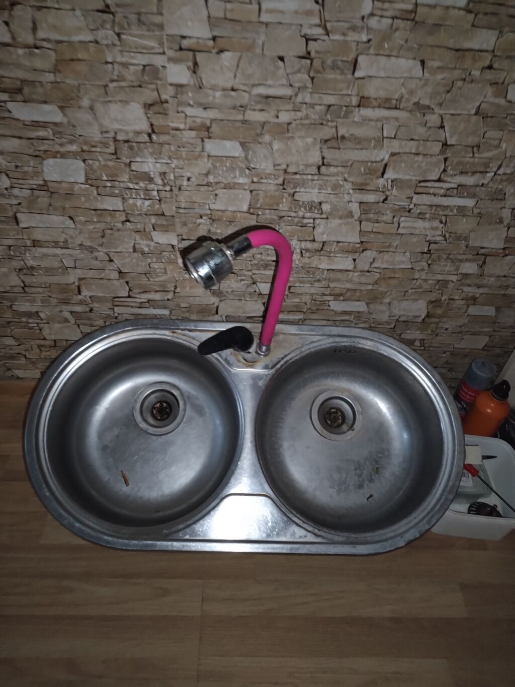 İşlənmiş Dairəvi Mətbəx çanağı, Şkafsız, Paslanmaz polad — Mətbəx lavabolarında, Mehdiabad