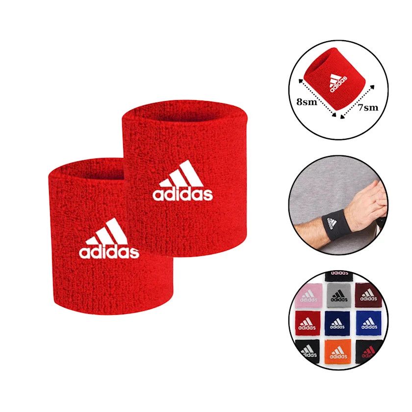 Bilək üçün sarğı dayanıqlı Adidas Kahn190501207 pambıq/neylon, 10x10 sm, qırmızı — Mallar, Bakı