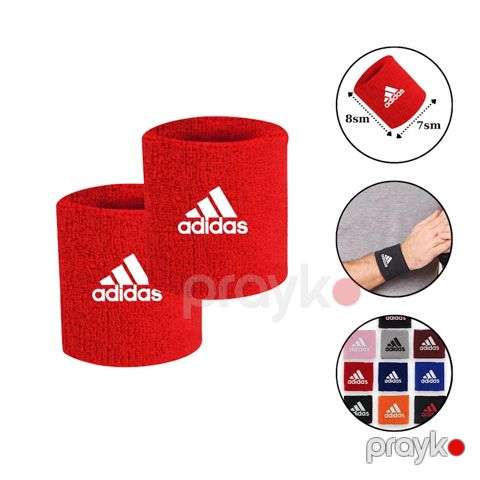 Bilək üçün sarğı dayanıqlı Adidas Kahn190501207 pambıq/neylon, 10x10 sm, qırmızı — Bakı