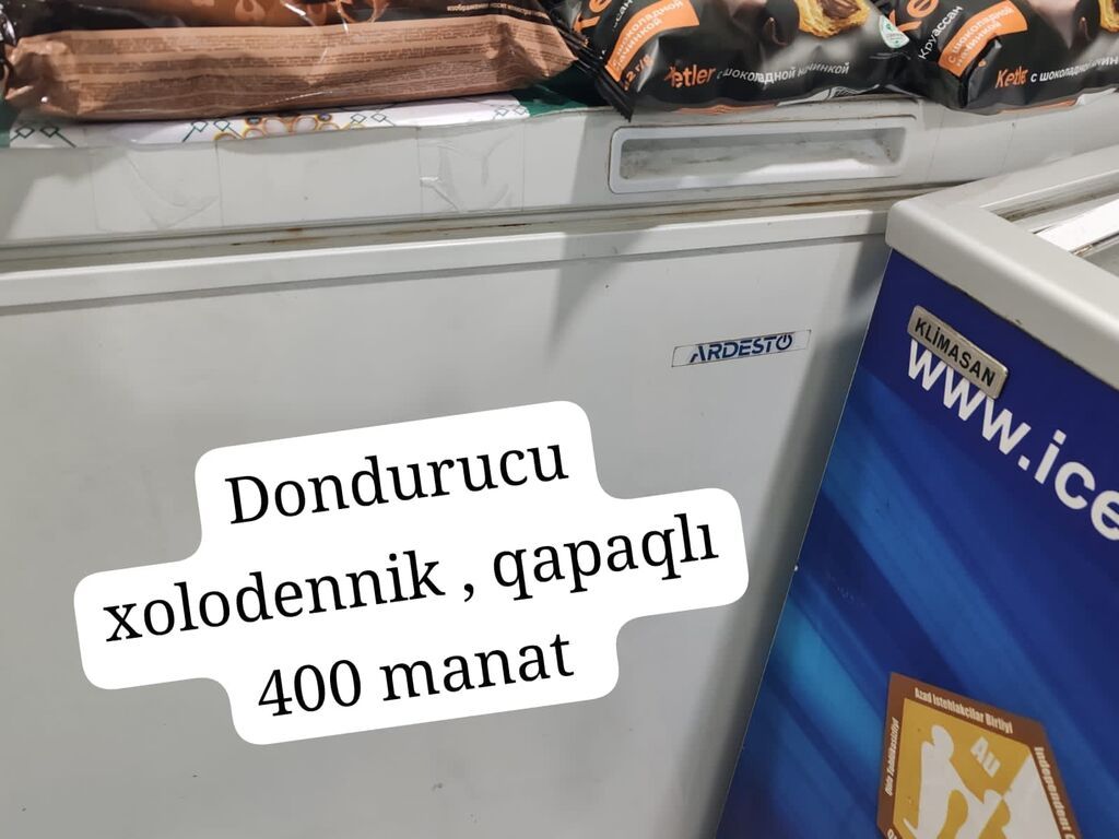 Dərin dondurucu 400 azn satılır ölçü 1,20 sm ünvan.Statiska Pərvin — Soyuq avadanlığı, Bakı