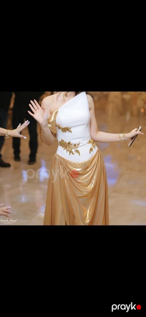 Zərif axşam/libas - Model: asimmetrik, tək çiyin kəsimli - Rəng — Mehdiabad