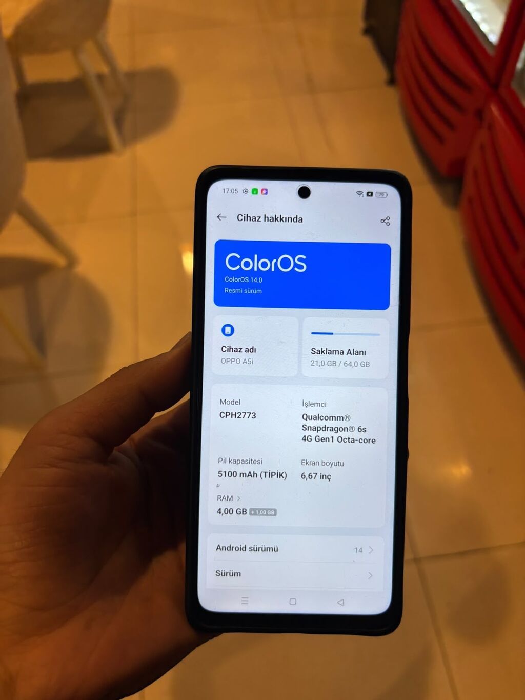 Oppo 64 GB, rəng - Bənövşəyi, İki sim kartlı — OPPO, Ağstafa (3)