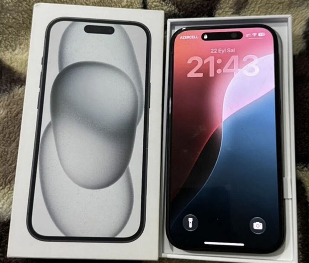 IPhone 15, Qara, Simsiz şarj — Apple iPhone, Sumqayıt (2)