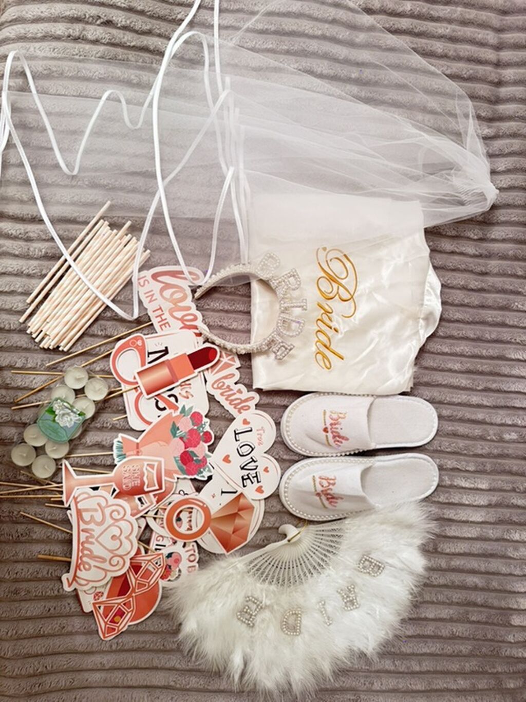Gəlin temalı bachelorette/bridal shower dəsti Aksesuar və dekor — Toy paltarı, Bakı (6)