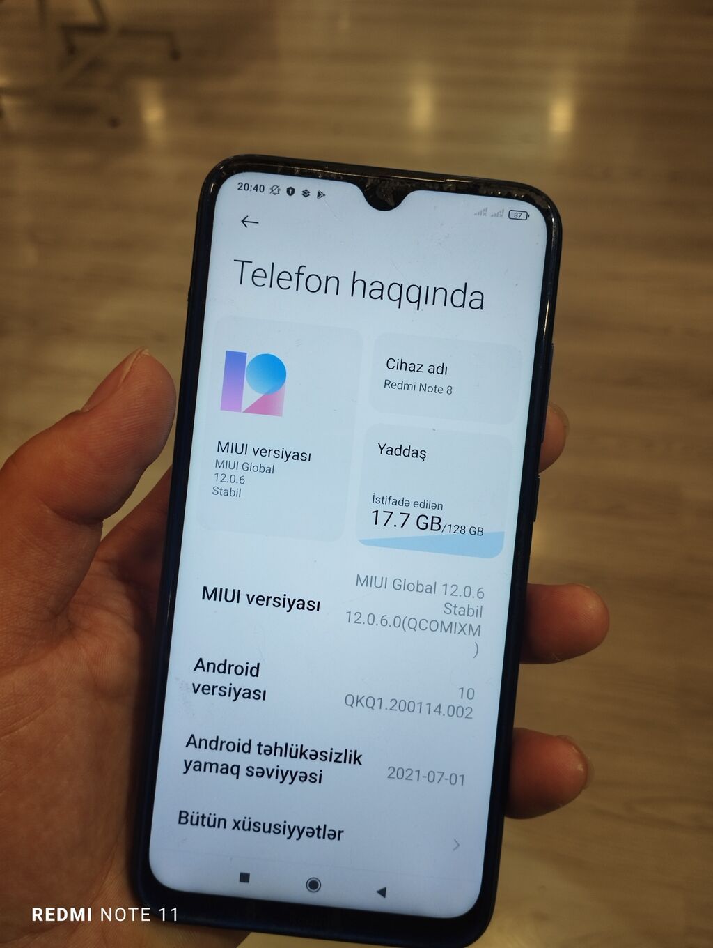 Redmi Note 8, 128 GB, rəng - Mavi, İki sim kartlı — Xiaomi, Bakı (2)
