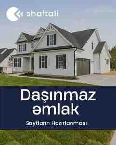 Daşınmaz əmlak saytları sifarişi — Vebsayt və tətbiqlərin yaradılması, Bakı