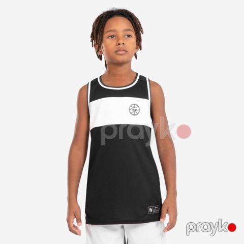 Oğlanlar üçün mayka Decathlon 8773810 Kipsta T500R JR, qara, poliester, ölçü 8-9 yaş — Bakı