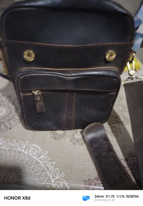 Hunerpaul brendi kişi/unikal stil üçün çiyin çantası. - Material — Bakı