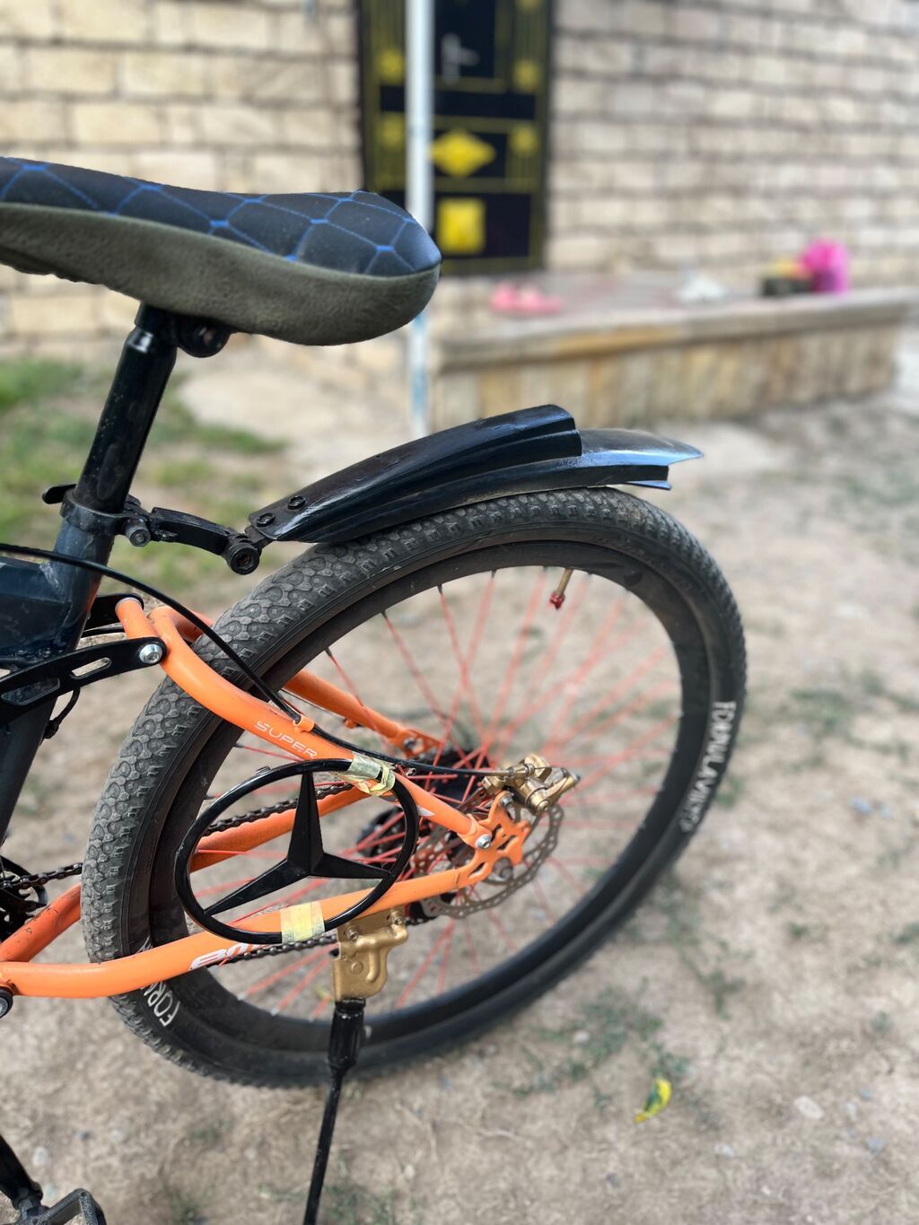BMX stili velosiped - Rəng: qara narıncı detallarla - Çərçivə: BMX — BMX, Masallı (5)