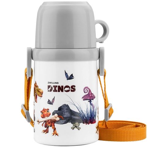 Uşaqlar üçün termos Zwilling Dinos, paslanmayan polad, ağ/boz, 380 ml (39500-530) — Bakı
