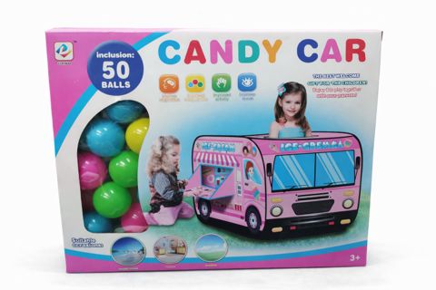 Uşaq çadırı Candy Car Ice-Cream, toplarla, 3+ yaş — Bakı