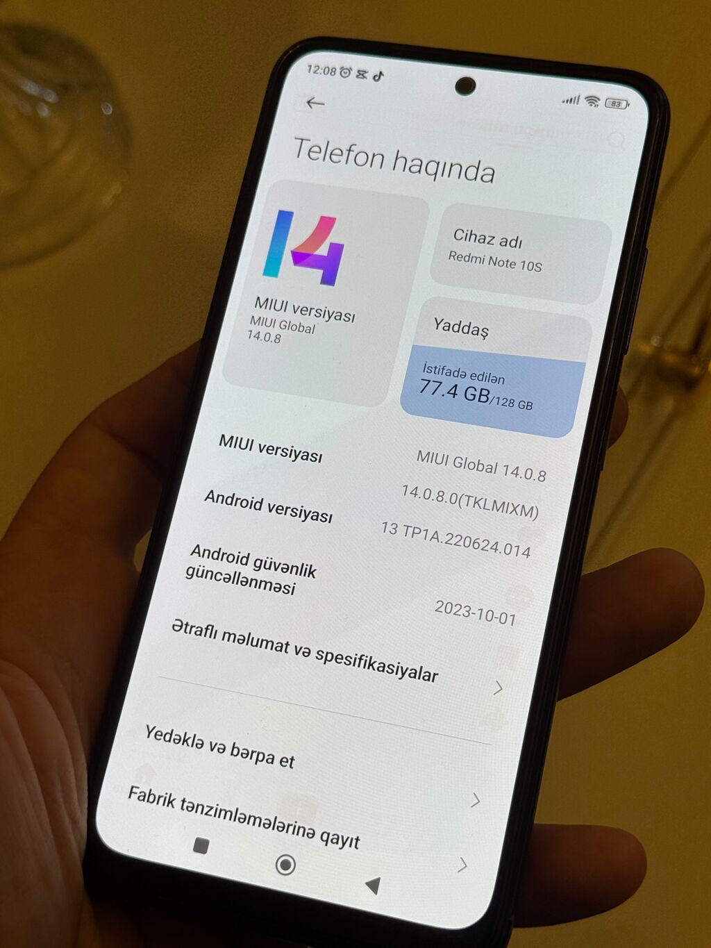 Redmi Note 10S, 128 GB, rəng - Mavi, Barmaq izi — Xiaomi, Bakı (3)