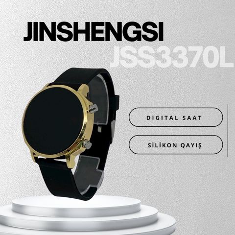 Qol saatı qadınlar üçün Jınshengsı JSS.3370L Black/Gold — Bakı