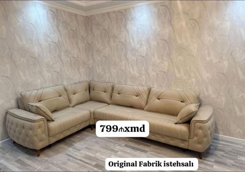 Künc divan – Original fabrik istehsalı - Model: L‑şəkilli künc divan — Sumqayıt