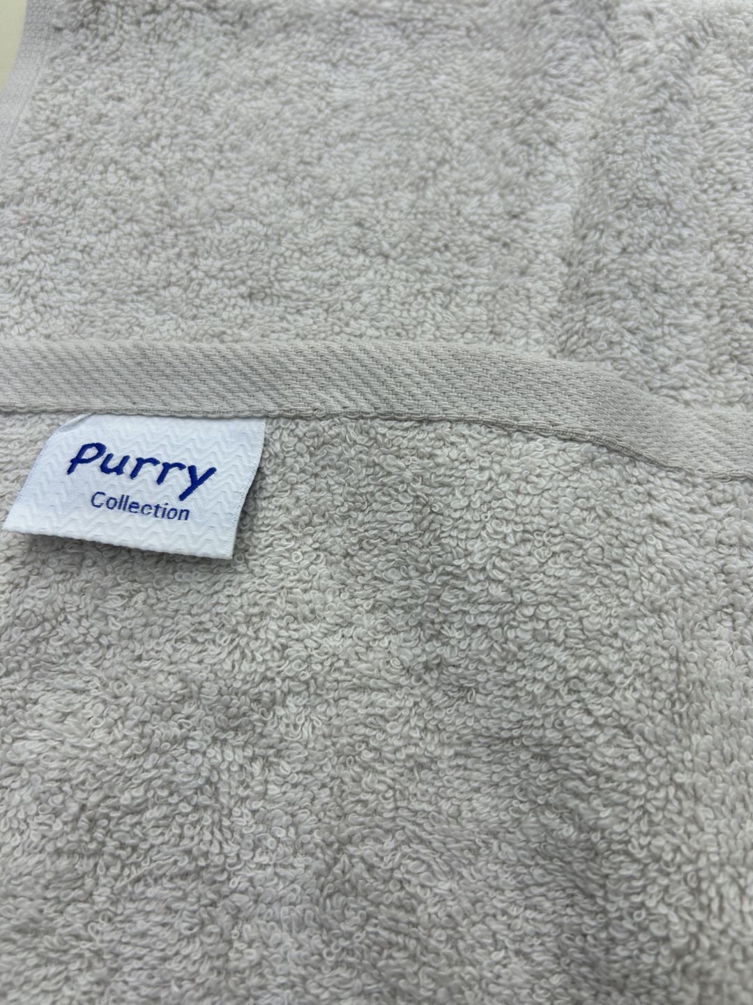 Dəsmal üz və əllər üçün Purry, pambıq, 50x90 sm, açıq boz, 1 əd — Mallar, Bakı (2)