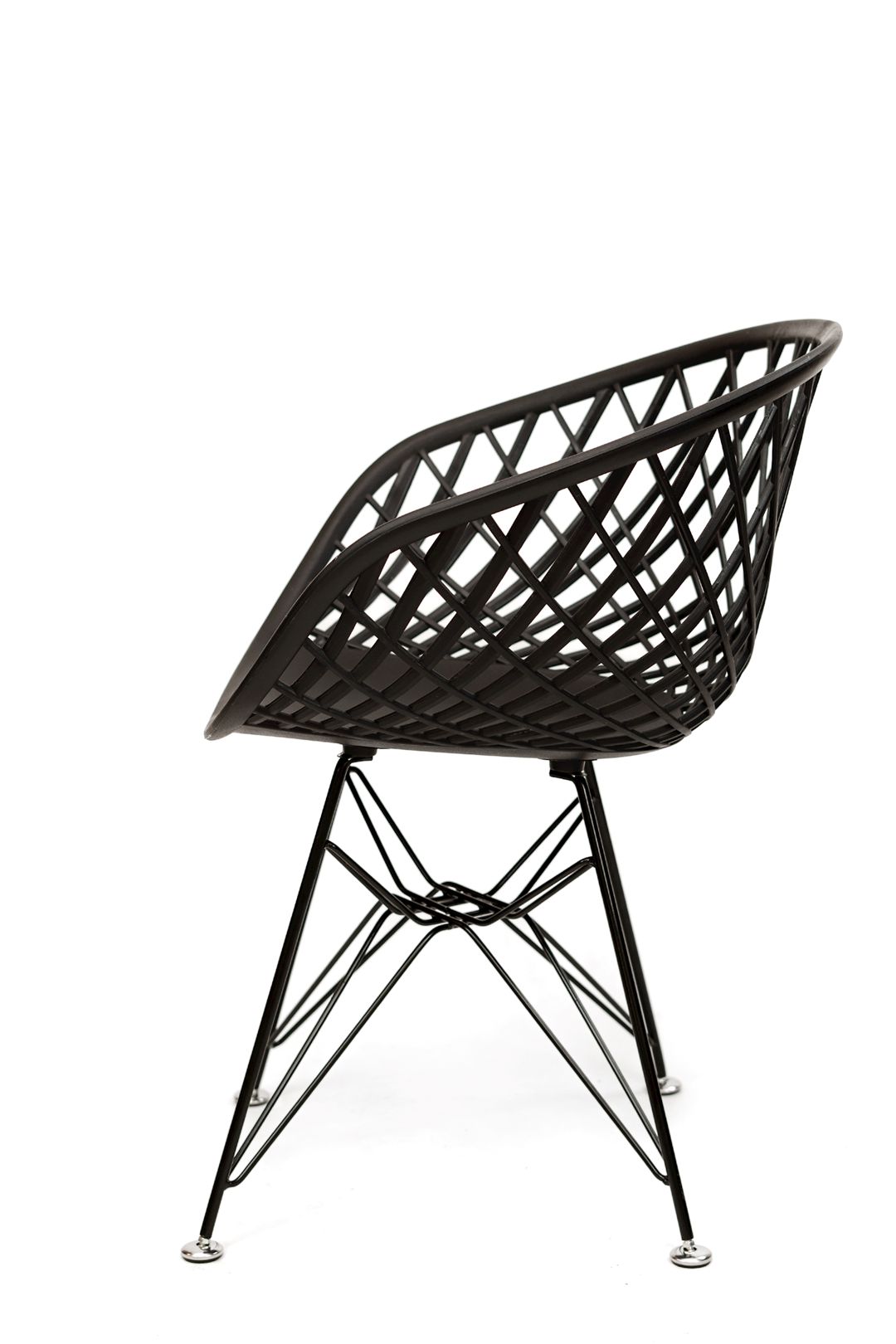 Stul Del Groups Bambo Spider 100, 64x54x78 sm, dəmir/plastik, qara — Stullar, Bakı (2)