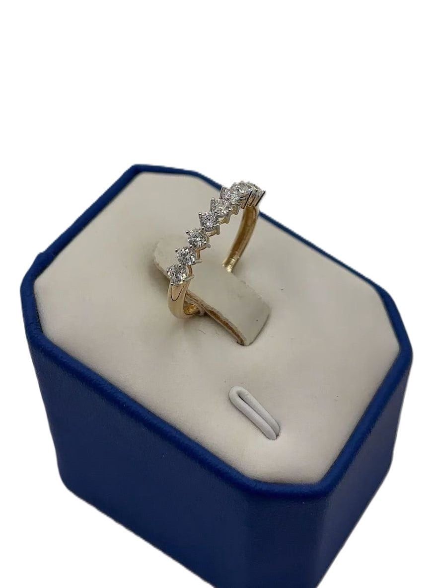 Qadın qızıl üzük 10445, 585 əyyar, ölçü 18.5 mm, 1.22 q - ozg.10445 — Mallar, Bakı (2)
