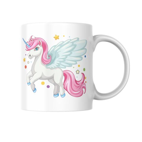 Krujka Unicorn UN0101, keramika, ağ, 325 ml — Bakı