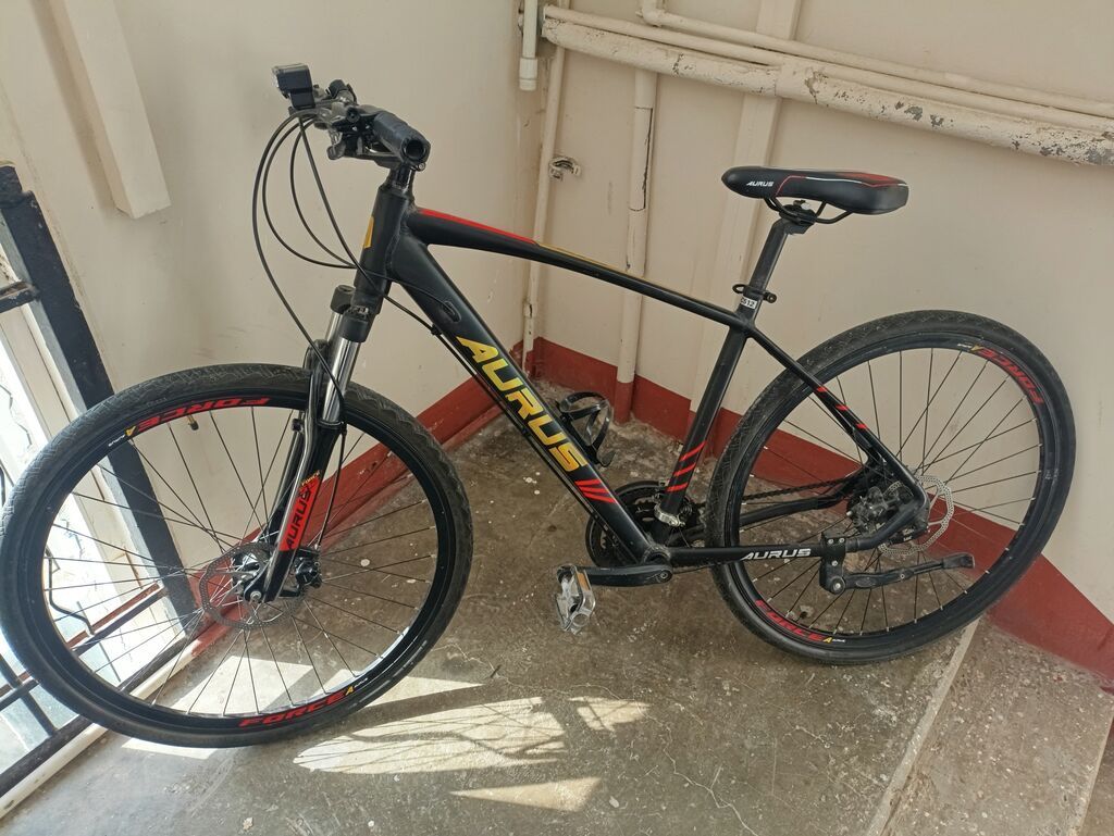 Aurus hibrid/MTB velosiped. Yarış velosipedidi Əyləc sistemi təkcə — Yol velosipedləri, Bakı (4)