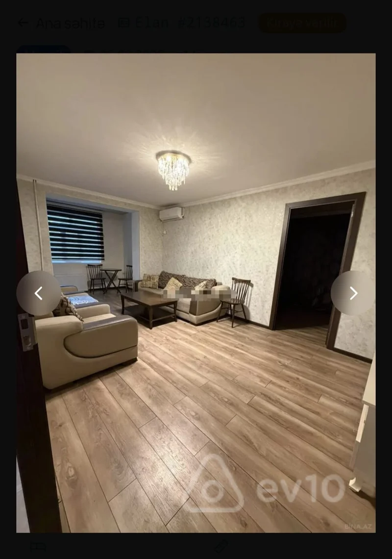 2 otaqlı mənzil, 55 m², Şərifzadə küç. 116 — kirayə — Mənzil, Bakı (5)