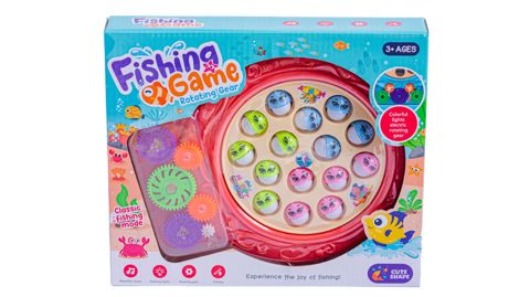 İnkişaf etdirən elektrik musiqili oyun Balıq ovu Fishing Game 222-14, 27x23 sm, 3+ yaş — Bakı