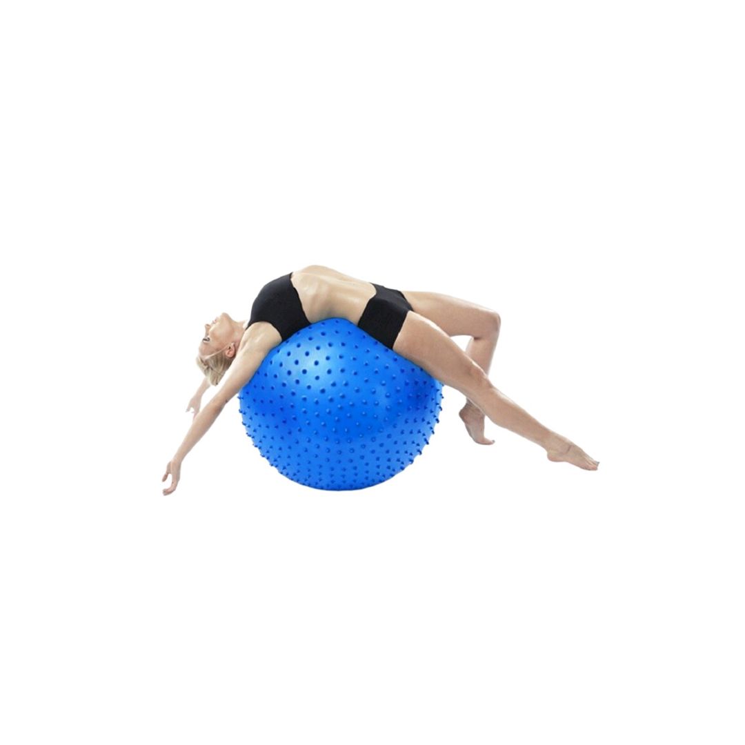 Fitnes topu Gymnic 1062 tikanlı, PVC, boz, 65 sm — Mallar, Bakı (3)