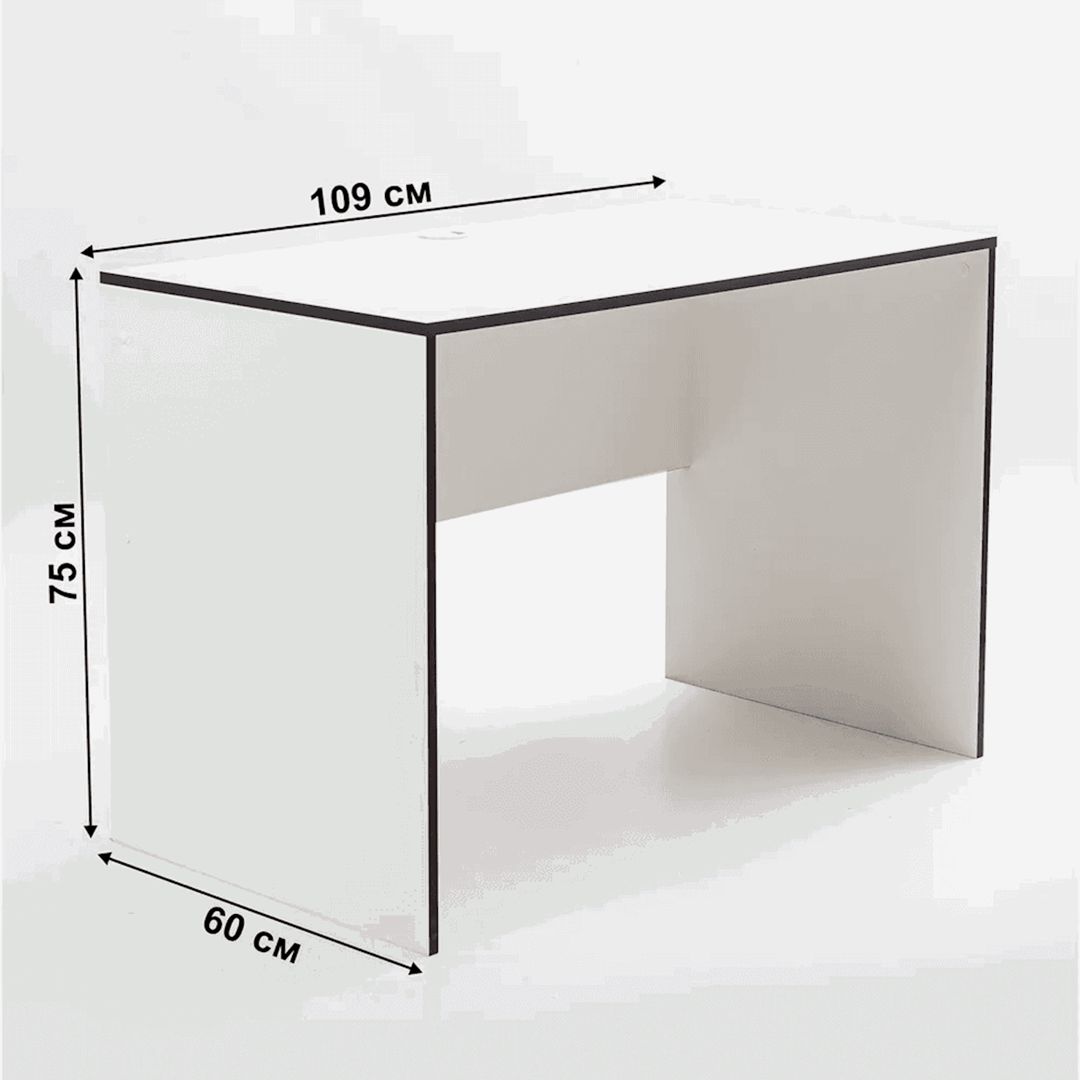 Yazı masası Letta, ağ, Ldsp, 109х60х75 sm — Mallar, Bakı (2)