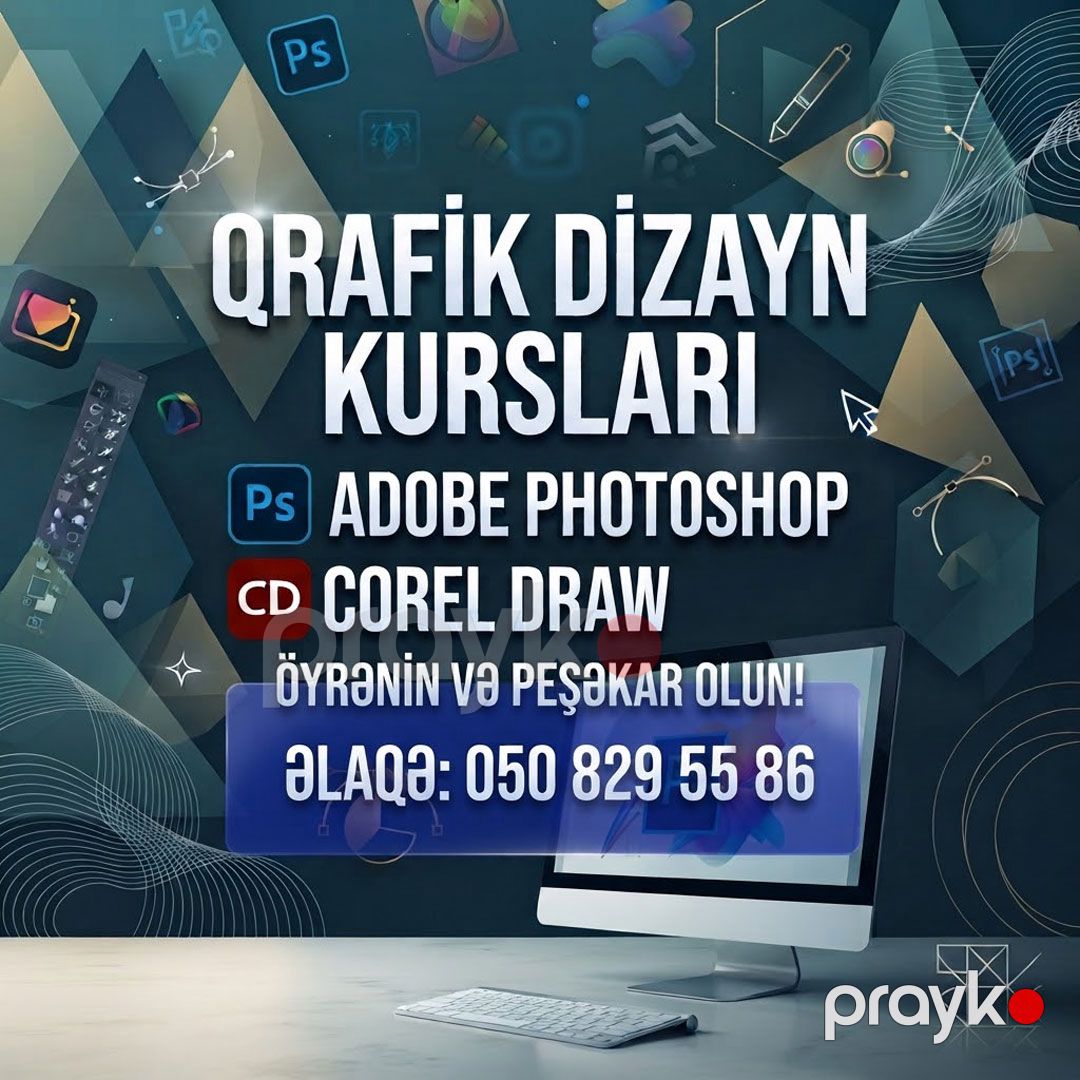 Photoshop və Corel draw Qrafik Dizayn Praktiki Tədris — Kompüter kursları, Bakı