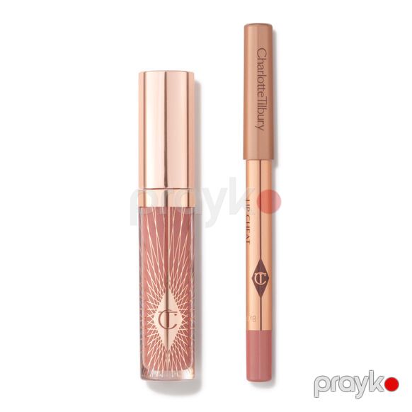 Dekorativ kosmetika dəsti Charlotte Tilbury Pillow Talk Mini Glossy Lips Duo Medium — Mallar, Bakı (2)