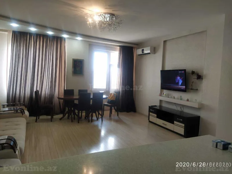 Kirayə verilir 3 otaqlı Mənzil Yeni tikili 90 m² Bakı, Nəsimi r., Memar Əcəmi m — Bakı