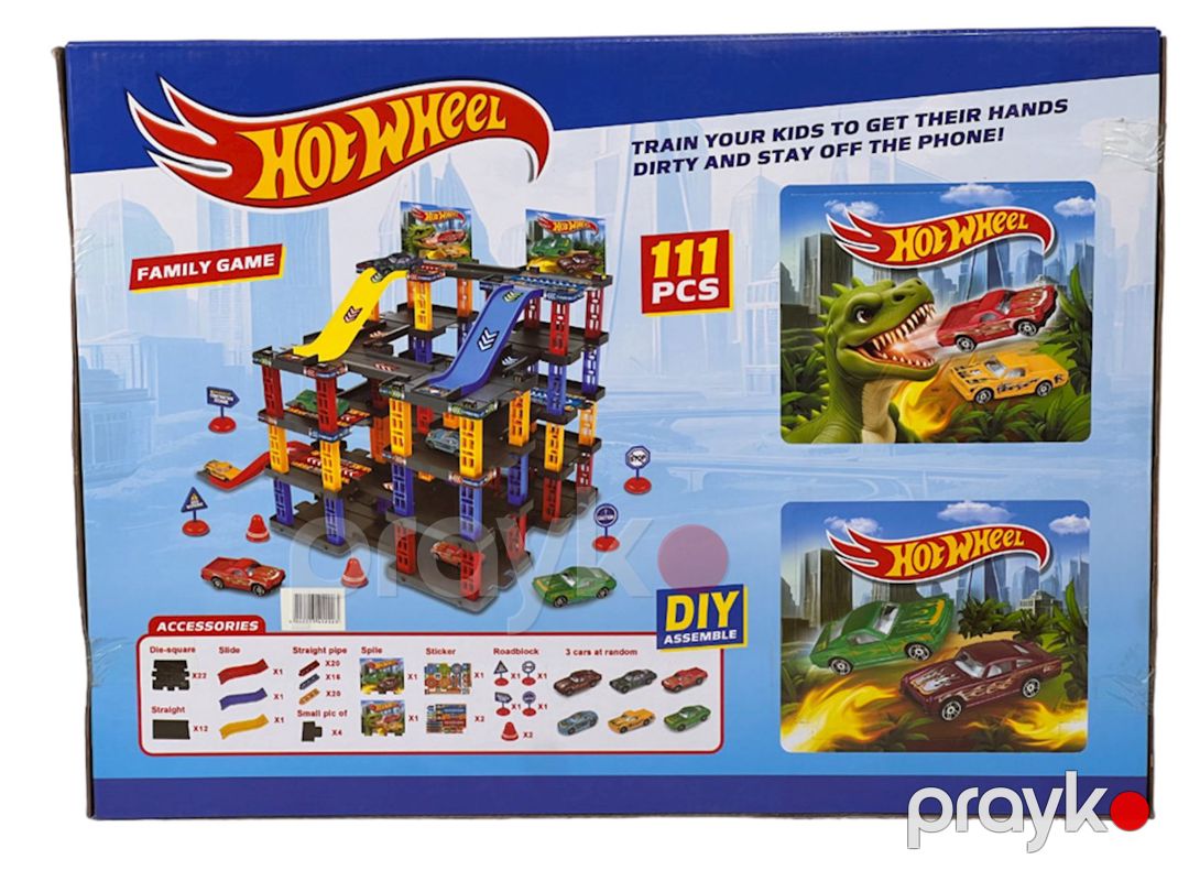 Oyun dəsti T876-6 Hot Wheels Racing Car, 111 hissə — Mallar, Bakı (2)